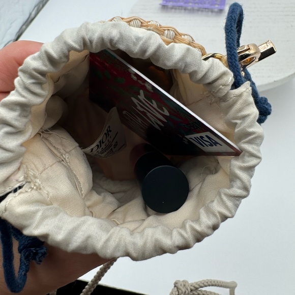 DIOR BEAUTY Raffia micro bag-with box + strap - Picture 4 of 5